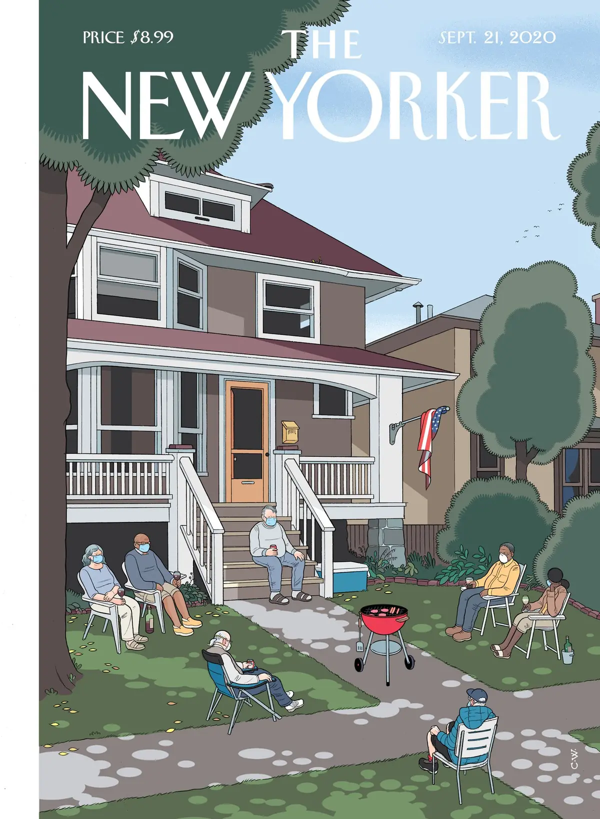 Обложка The New Yorker, 21 сентября 2020: Последние дни, художник Крис Уэр