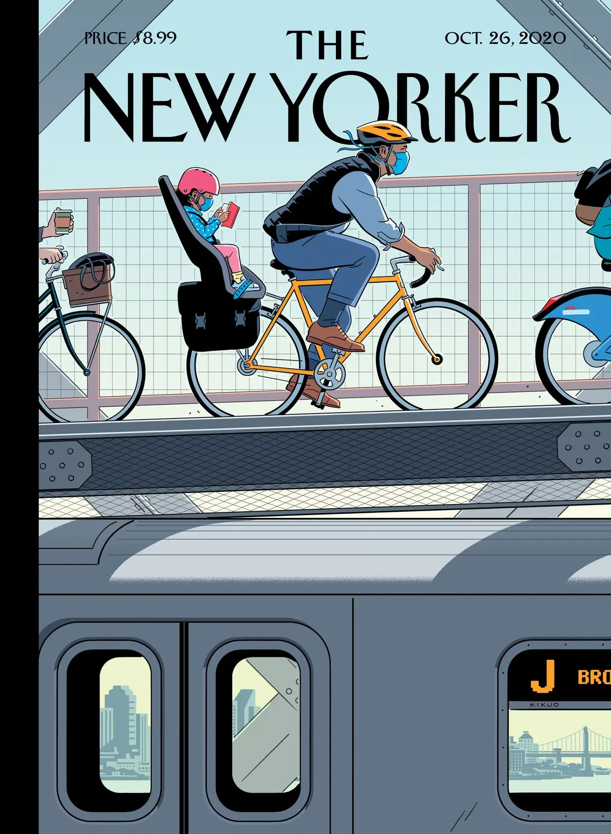 Обложка The New Yorker, 26 октября 2020: Переключая передачу, художник Р. Кикуо Джонсон
