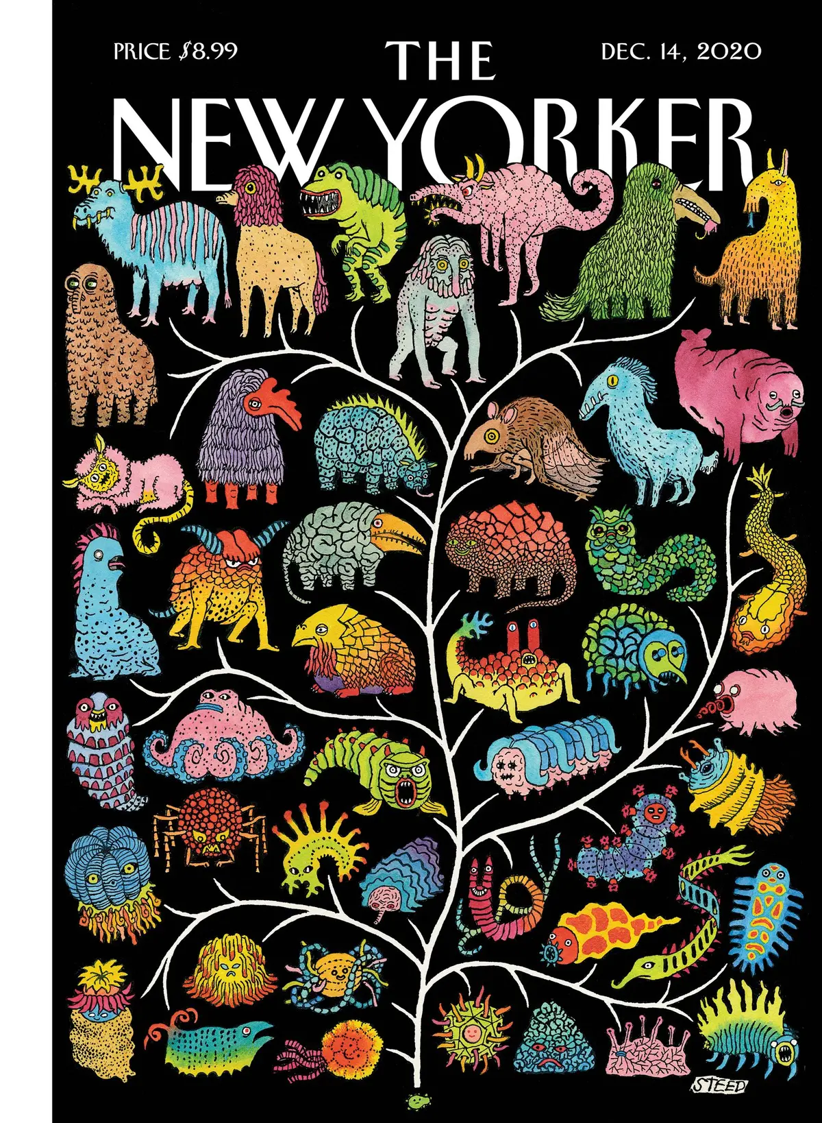 Обложка The New Yorker, 14 декабря 2020: Древо жизни, художник Эдвард Стид