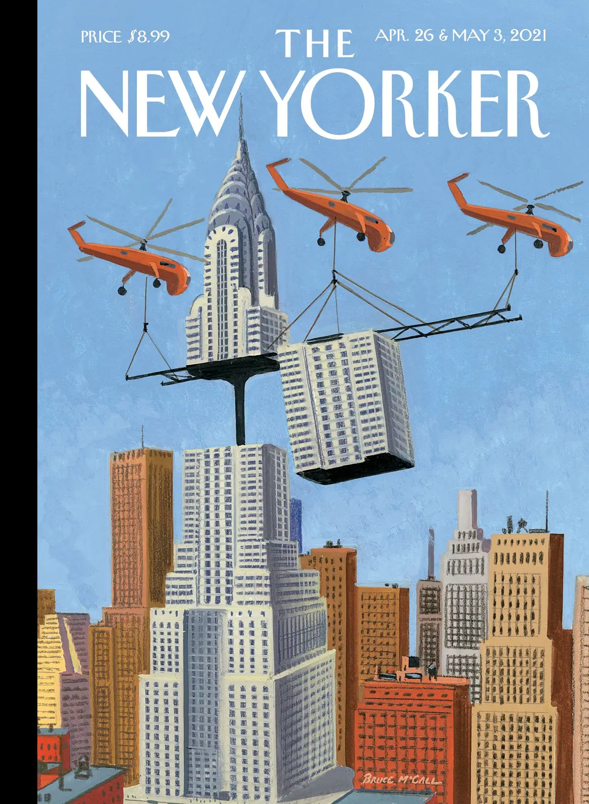 Обложка The New Yorker, 26 апреля 2021: Восстановление, художник Брюс Макколл