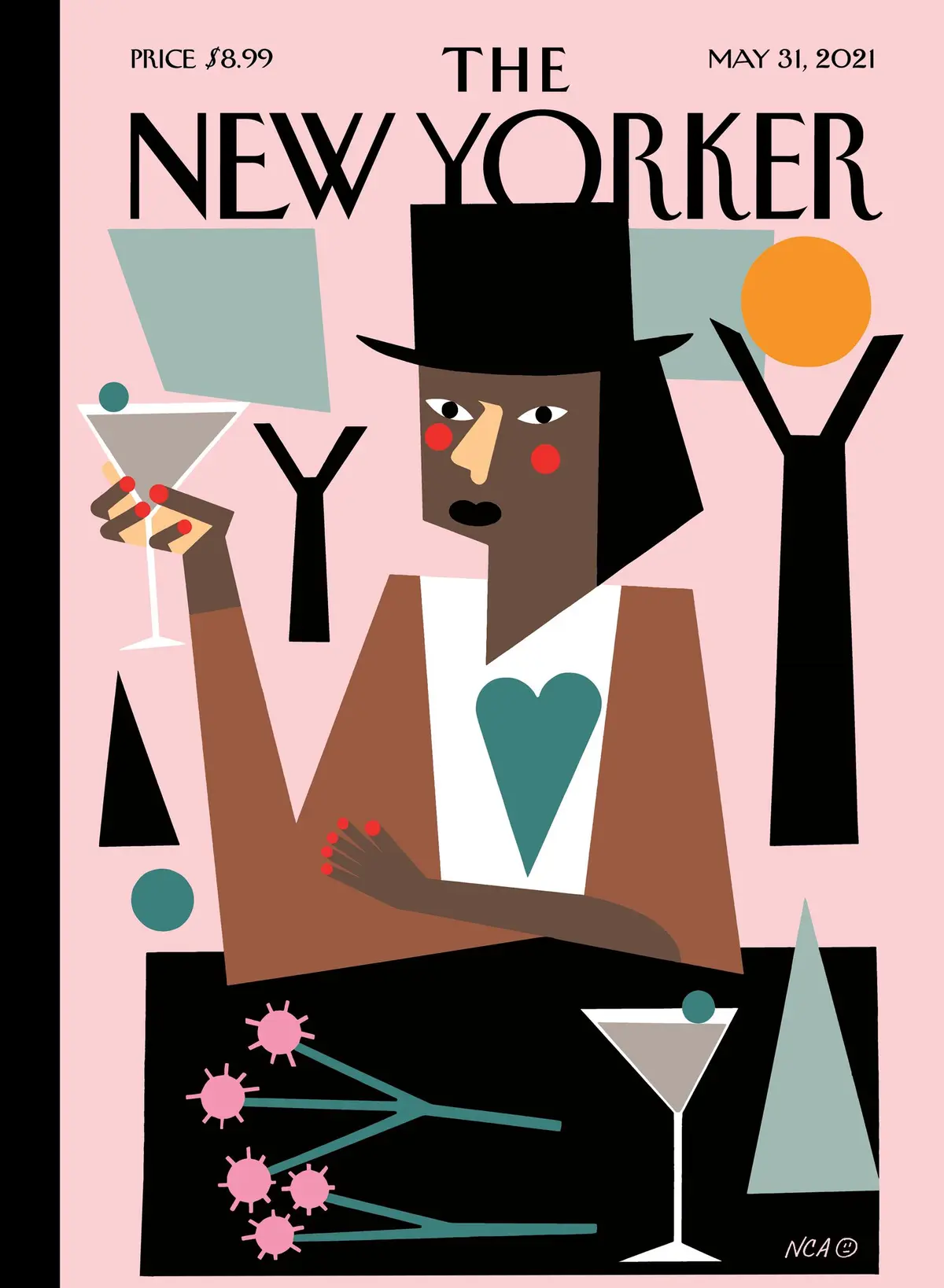 Обложка The New Yorker, 31 мая 2021: Счастливые часы, художник Нина Шанель Эбни