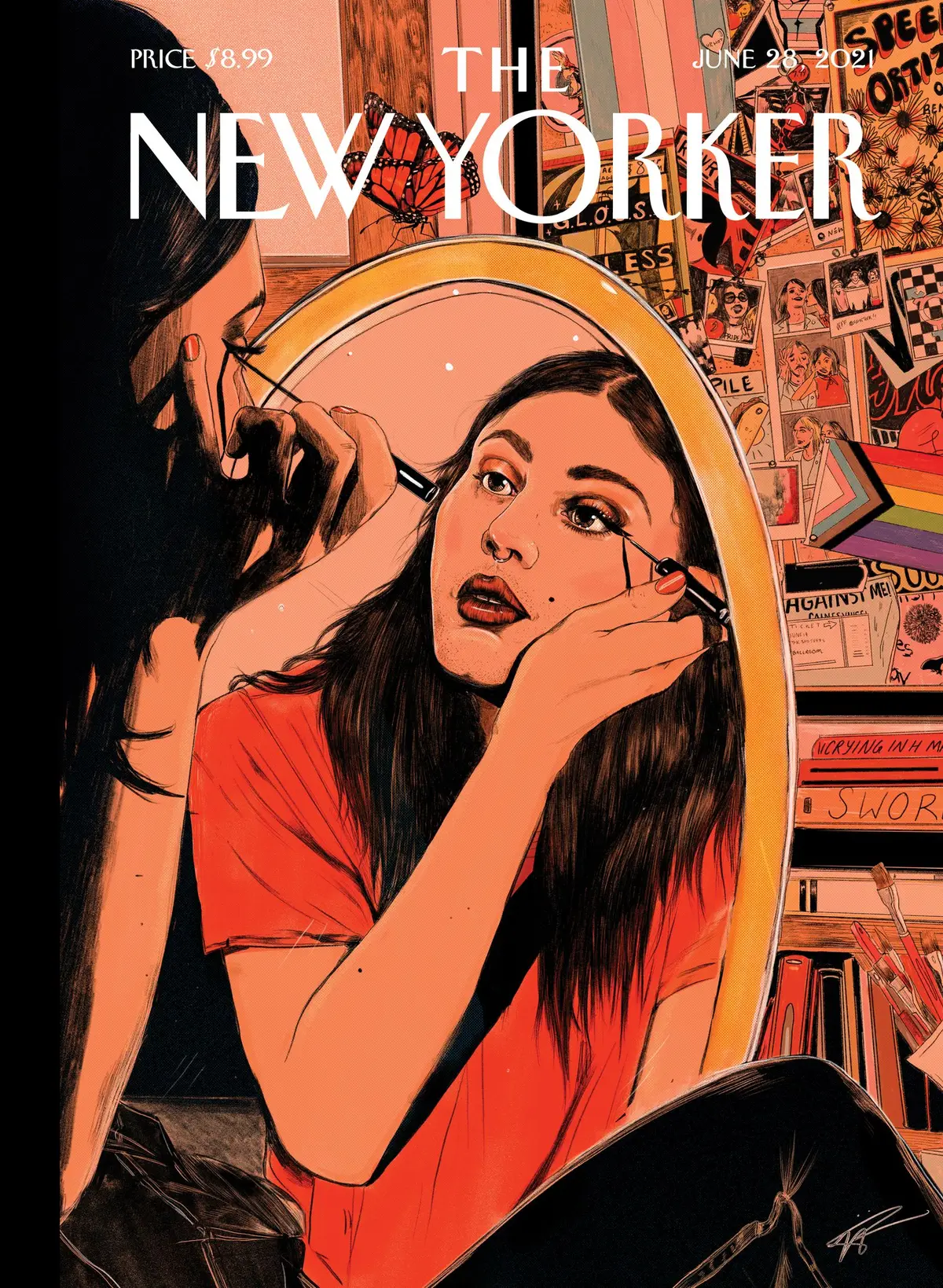 Обложка The New Yorker, 28 июня 2021: Гордость и радость, художник Николь Рифкин