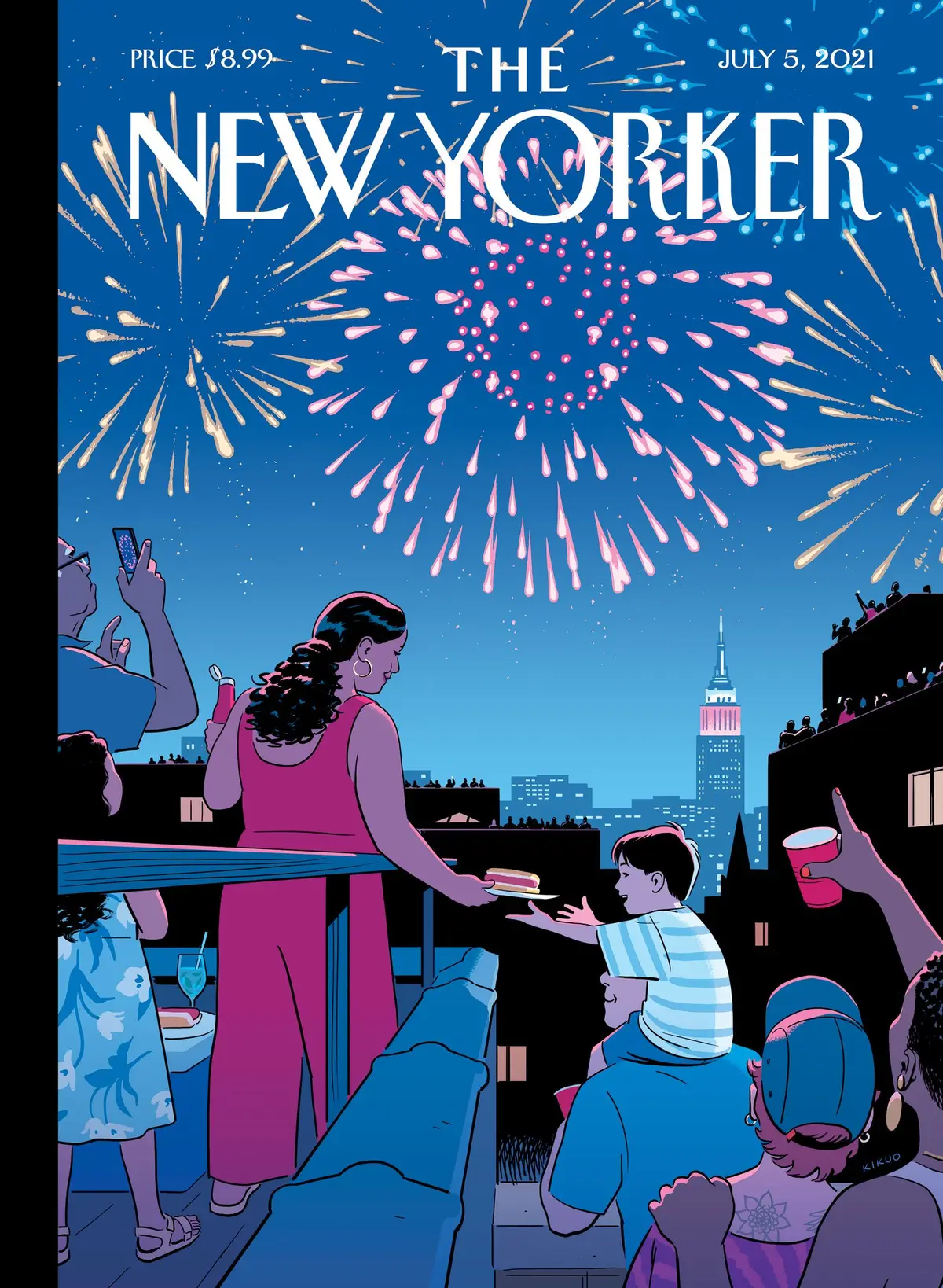 Обложка The New Yorker, 5 июля 2021: Общий праздник, художник Р. Кикуо Джонсон