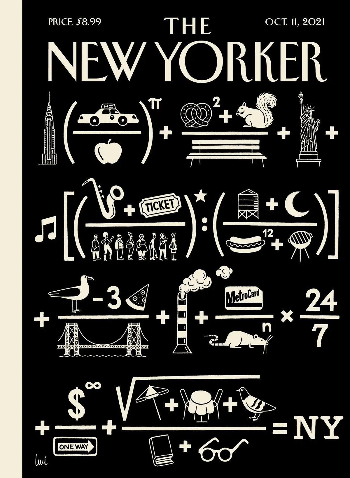 Обложка The New Yorker, 11 октября 2021: Волшебная формула, художник Люси Гутьеррес