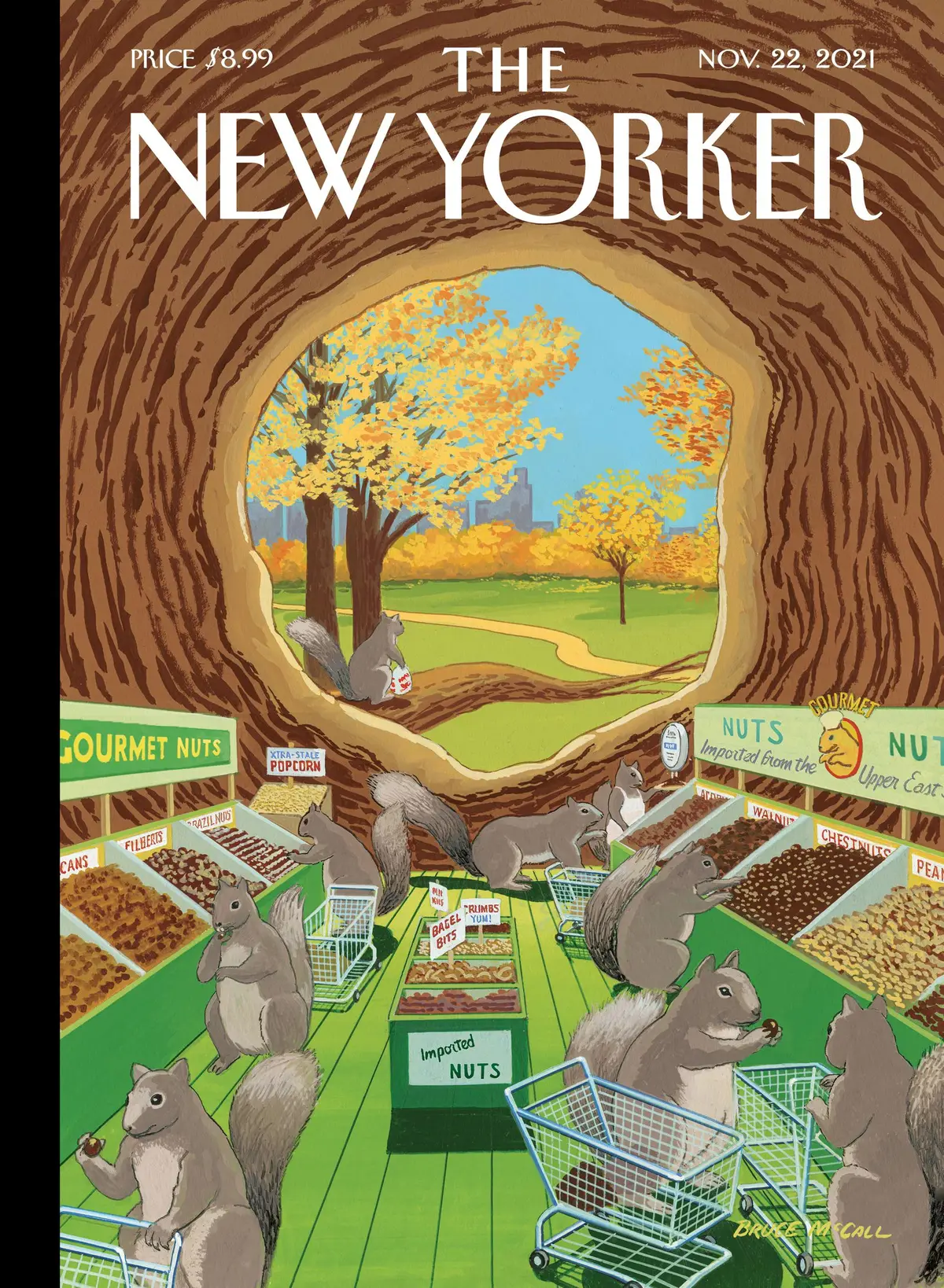 Обложка The New Yorker, 22 ноября 2021: Сезонное предложение, художник Брюс Макколл