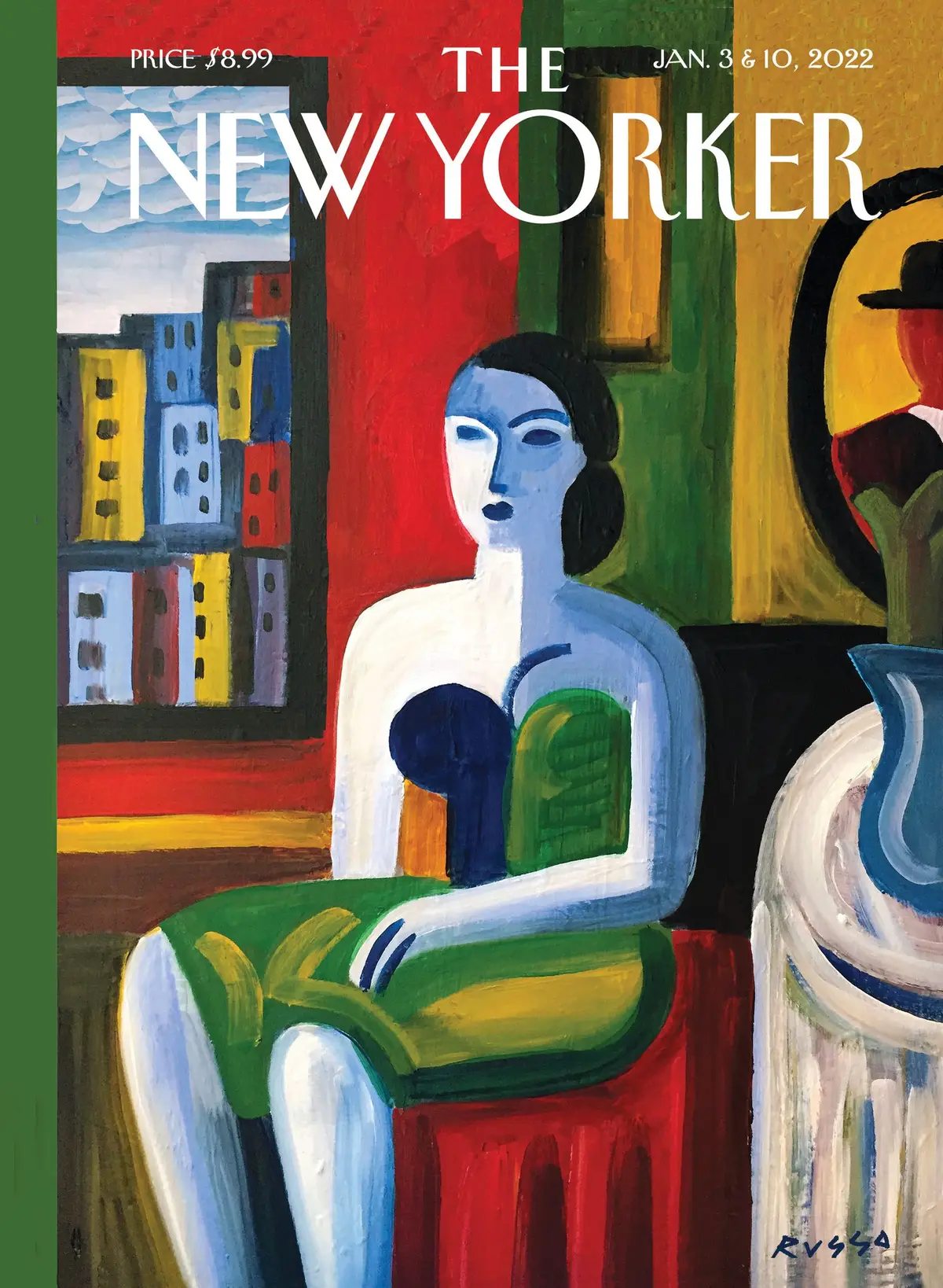 Обложка The New Yorker, 3 января 2022: Укрытие, художник Энтони Руссо