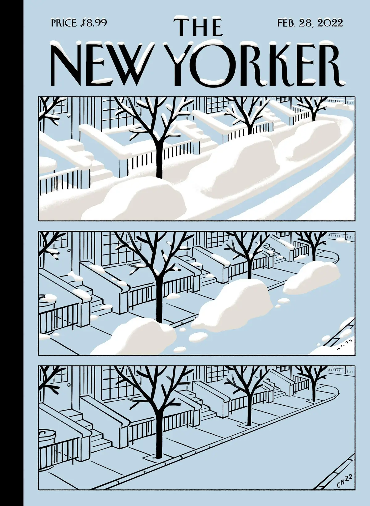 Обложка The New Yorker, 28 февраля 2022: Весна впереди, художник Кристоф Ниман