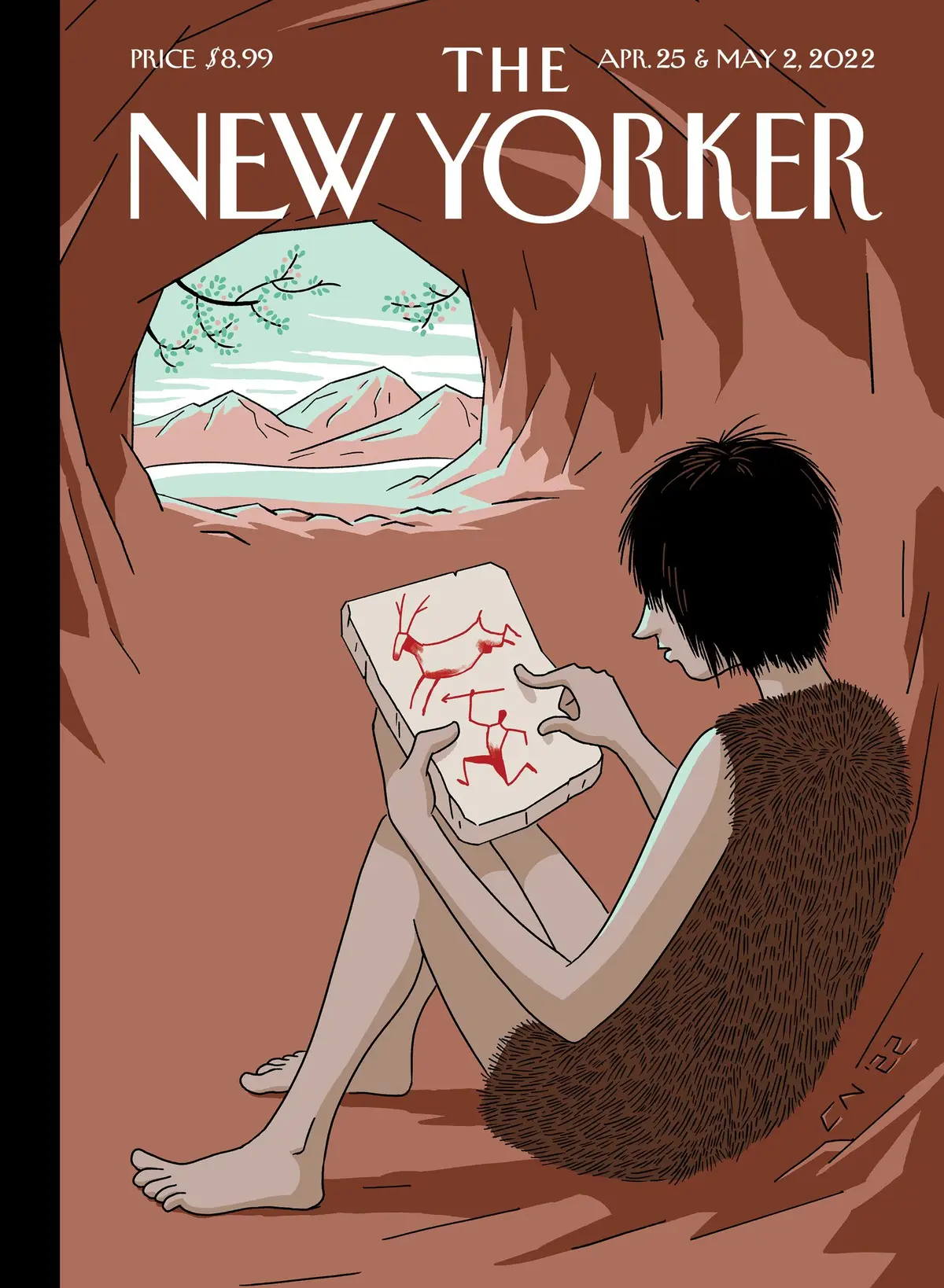 Обложка The New Yorker, 25 апреля 2022: Виртуальная реальность, художник Кристоф Ниман