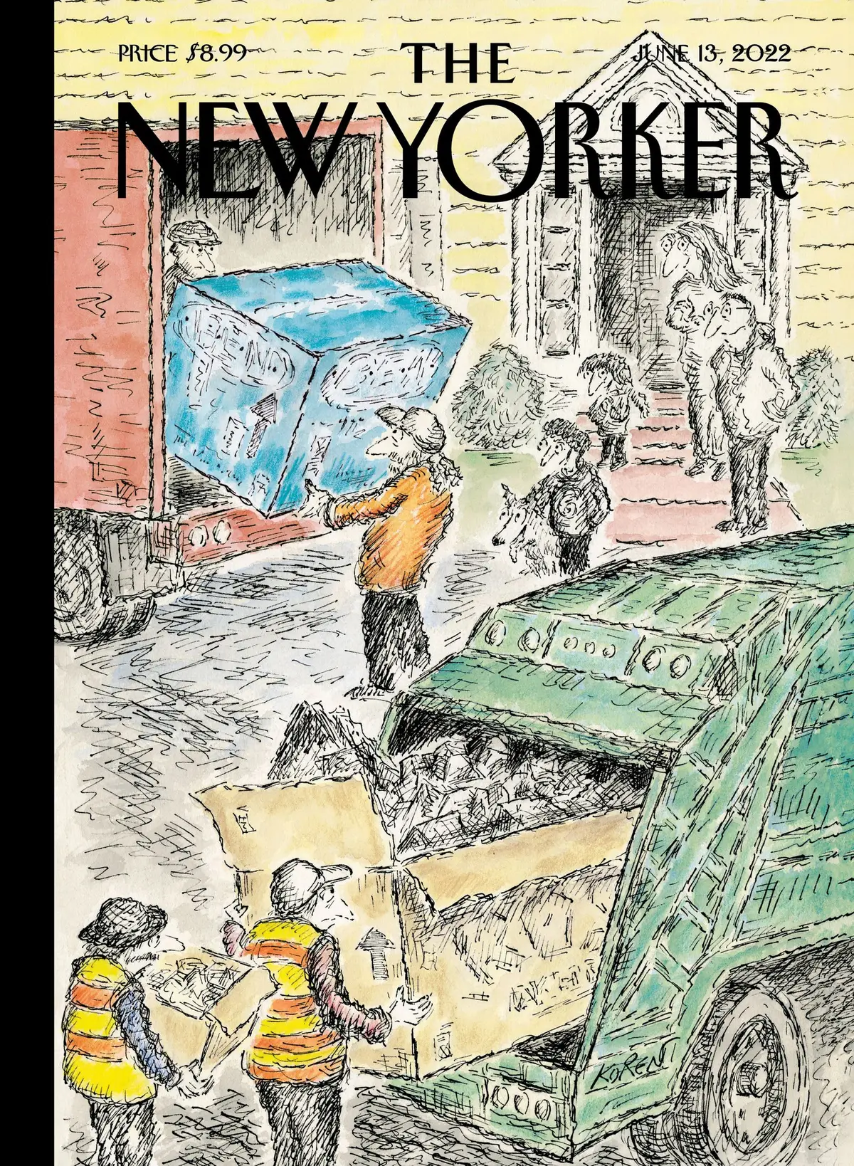 Обложка The New Yorker, 13 июня 2022: Долой старое, художник Эдвард Корен