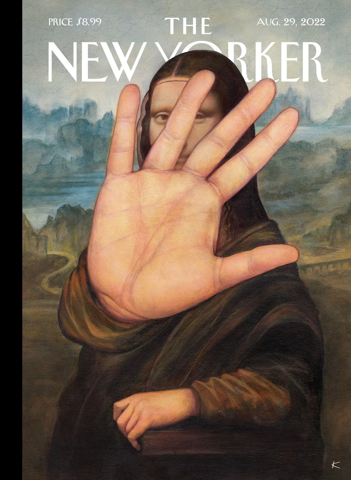 Обложка The New Yorker, 29 августа 2022: Без фото, пожалуйста!, художник Анита Кунц