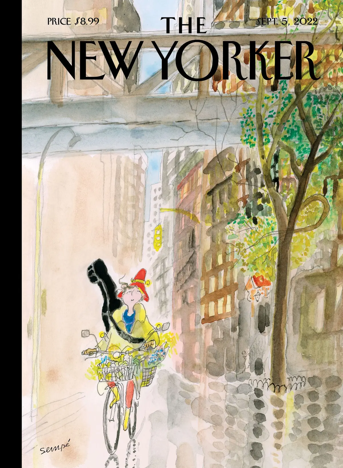 Обложка The New Yorker, 5 сентября 2022: Утренняя музыка, художник Жан-Жак Сампе