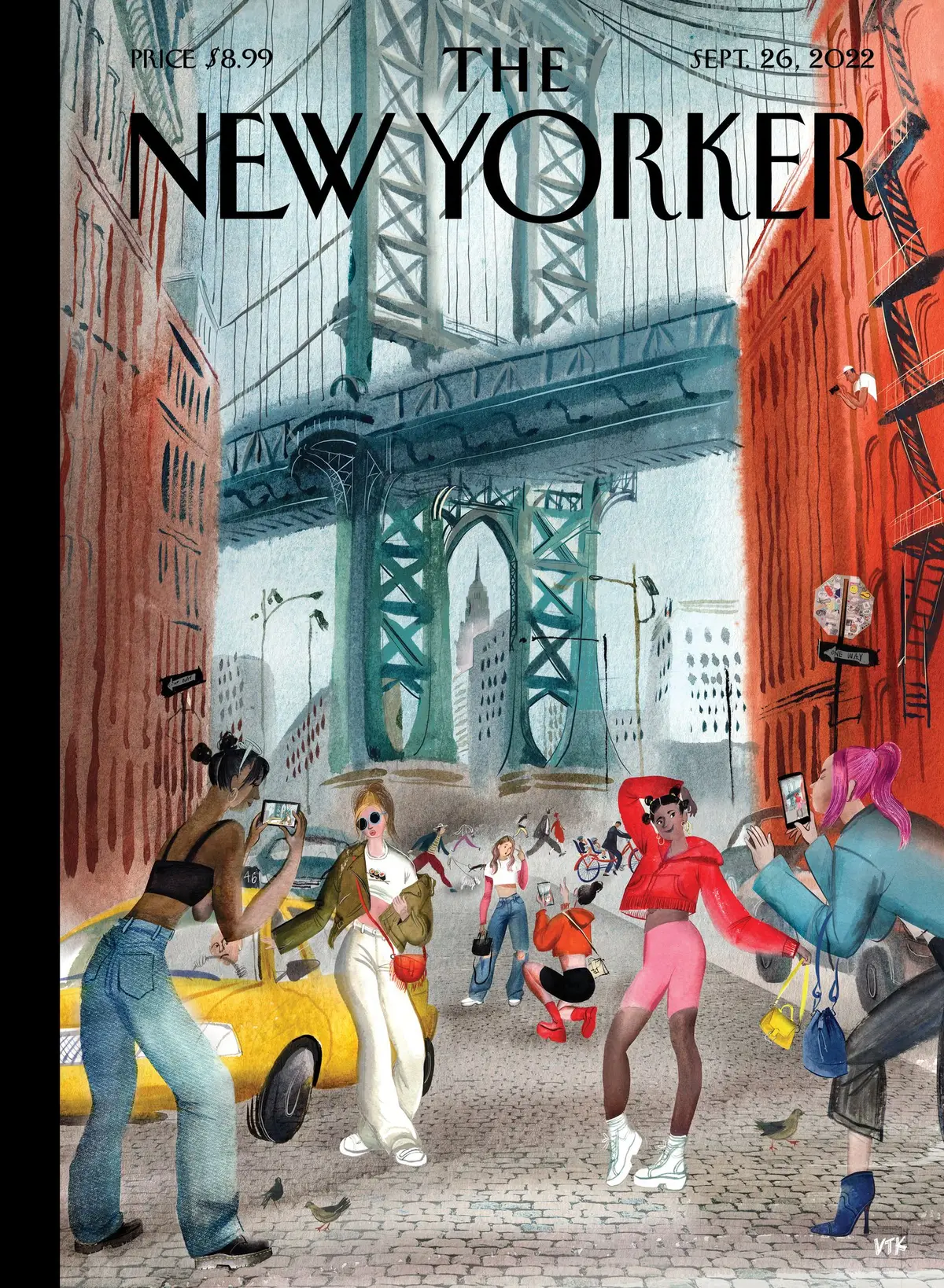 Обложка The New Yorker, 26 сентября 2022: #осеннийстиль, художник Виктория Тентлер-Крылова
