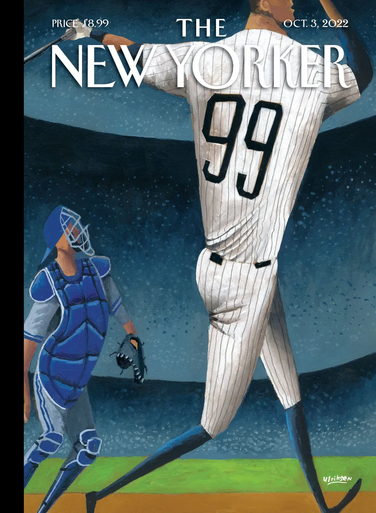 Обложка The New Yorker, 3 октября 2022: Встать, суд идёт!, художник Марк Ульриксен