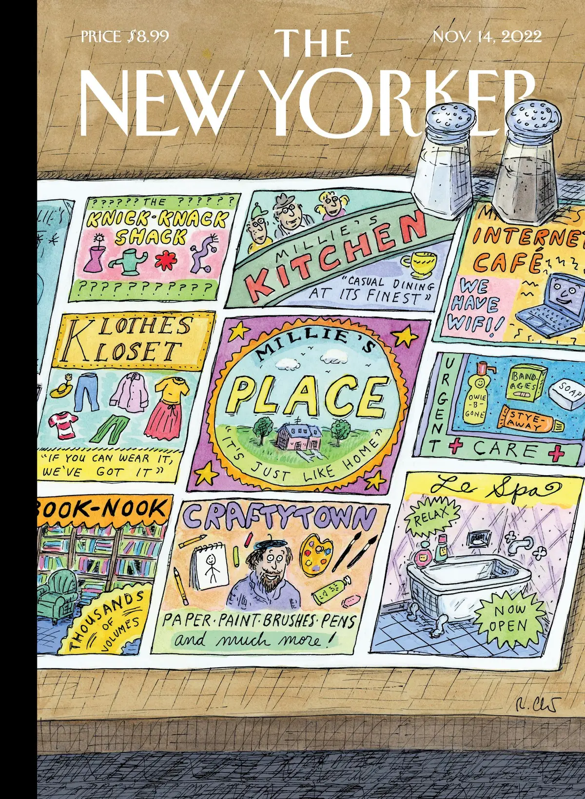 Обложка The New Yorker, 14 ноября 2022: Лучшие в районе, художник Роз Част