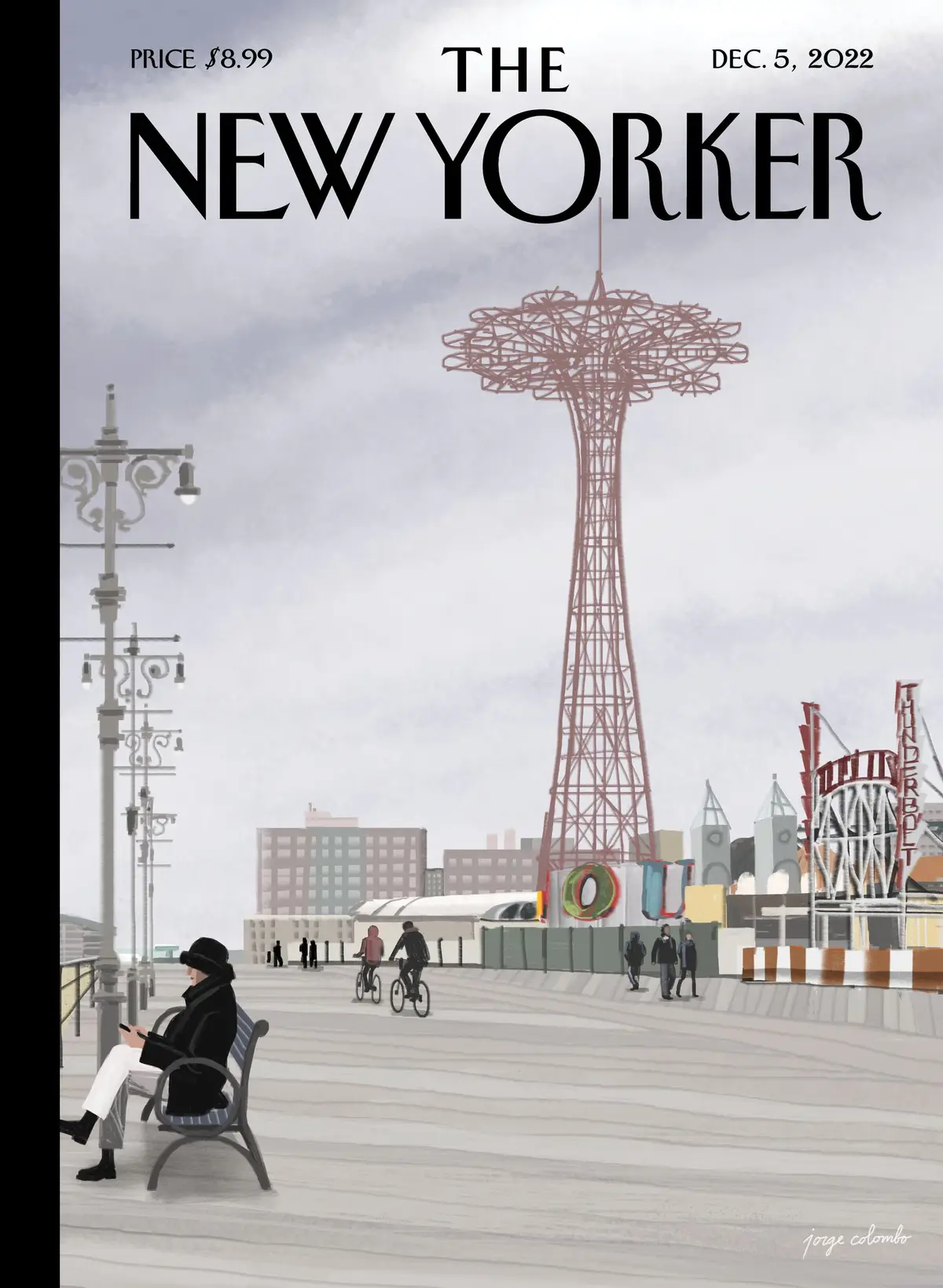 Обложка The New Yorker, 5 декабря 2022: Не сезон, художник Хорхе Коломбо