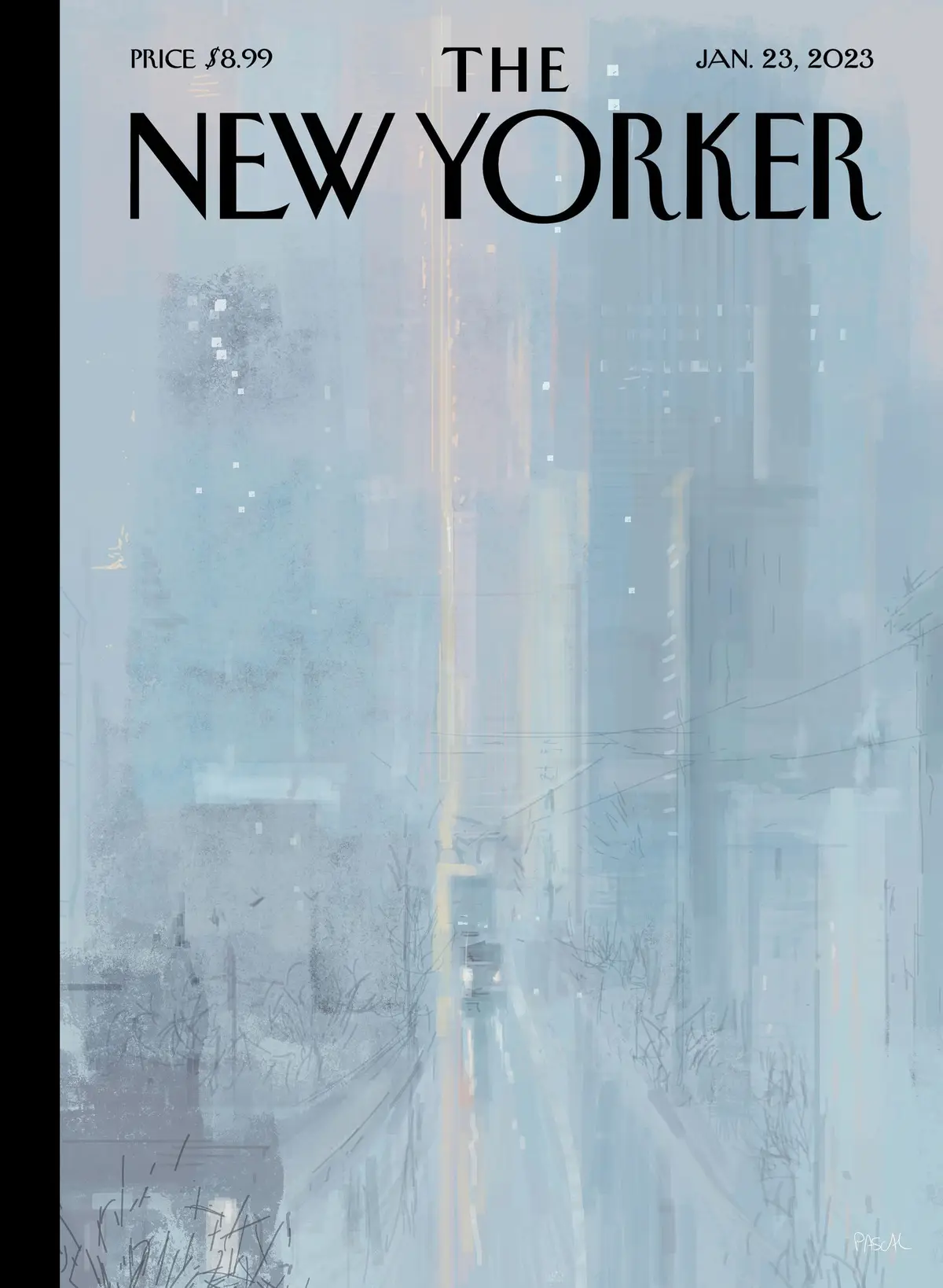 Обложка The New Yorker, 23 января 2023: Рассвет, художник Паскаль Кампьон