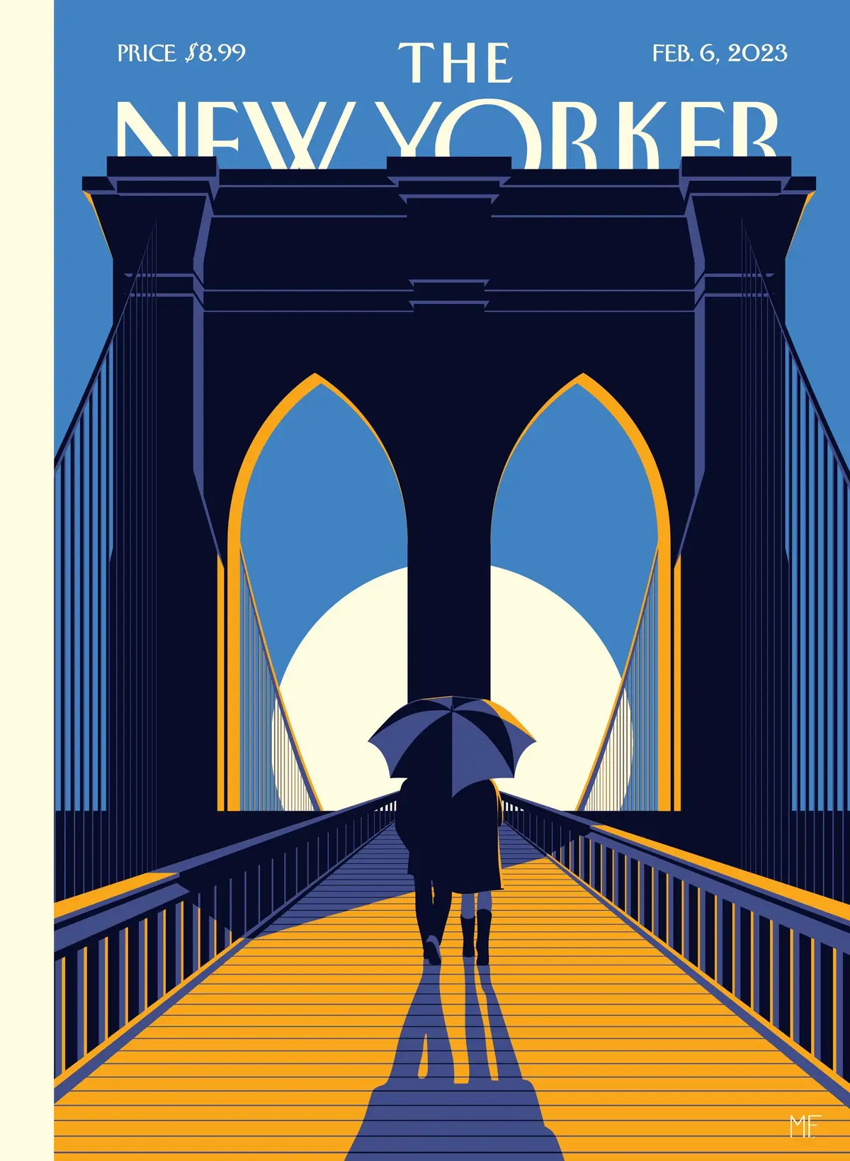 Обложка The New Yorker, 6 февраля 2023: На связи, художник Малика Фавр
