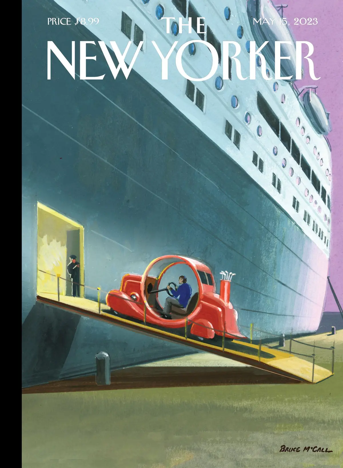 Обложка The New Yorker, 15 мая 2023: Счастливого пути, художник Брюс Макколл