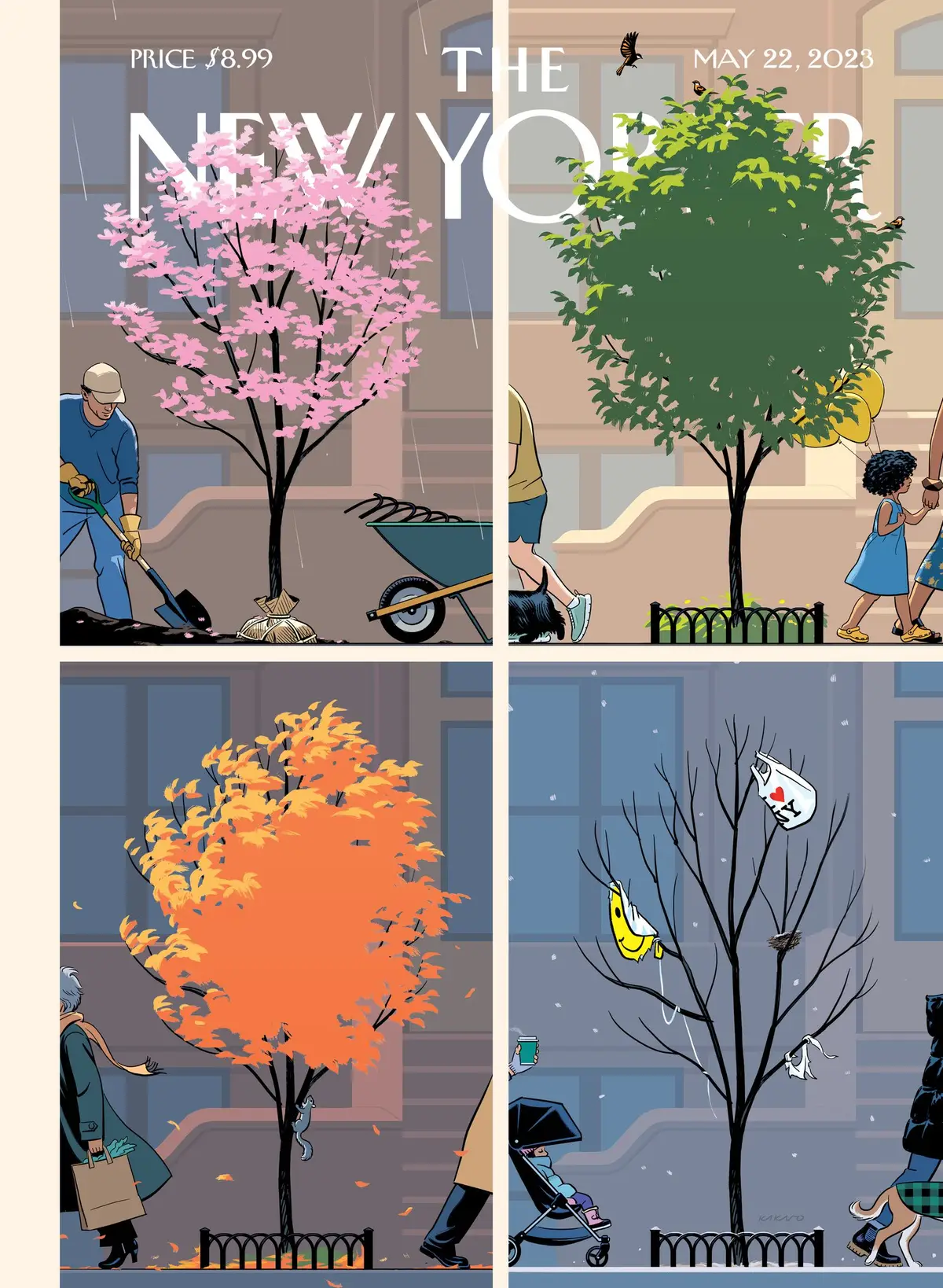 Обложка The New Yorker, 22 мая 2023: Многолетник, художник Р. Кикуо Джонсон