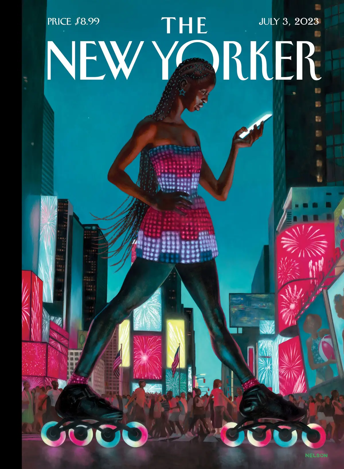 Обложка The New Yorker, 3 июля 2023: Декларация независимости, художник Кадир Нельсон