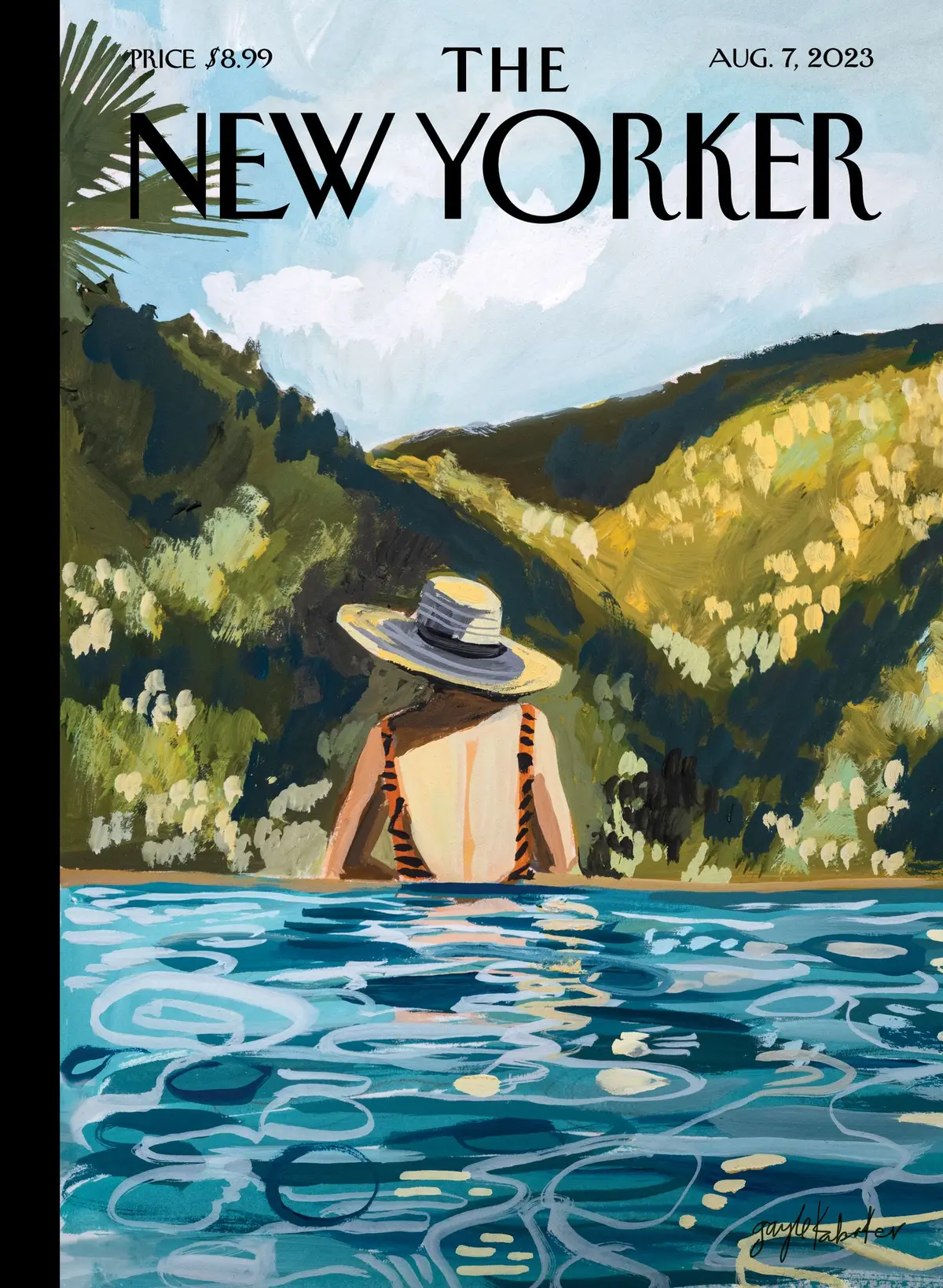 Обложка The New Yorker, 7 августа 2023: В гуще событий, художник Гейл Кабакер