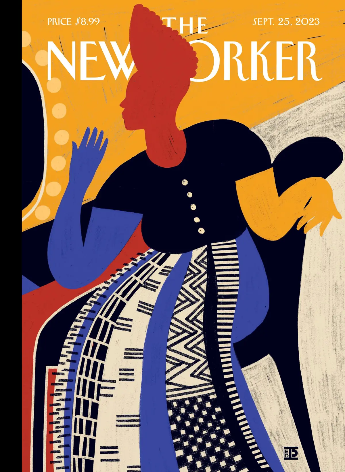 Обложка The New Yorker, 25 сентября 2023: Линии красоты, художник Диана Эхайта