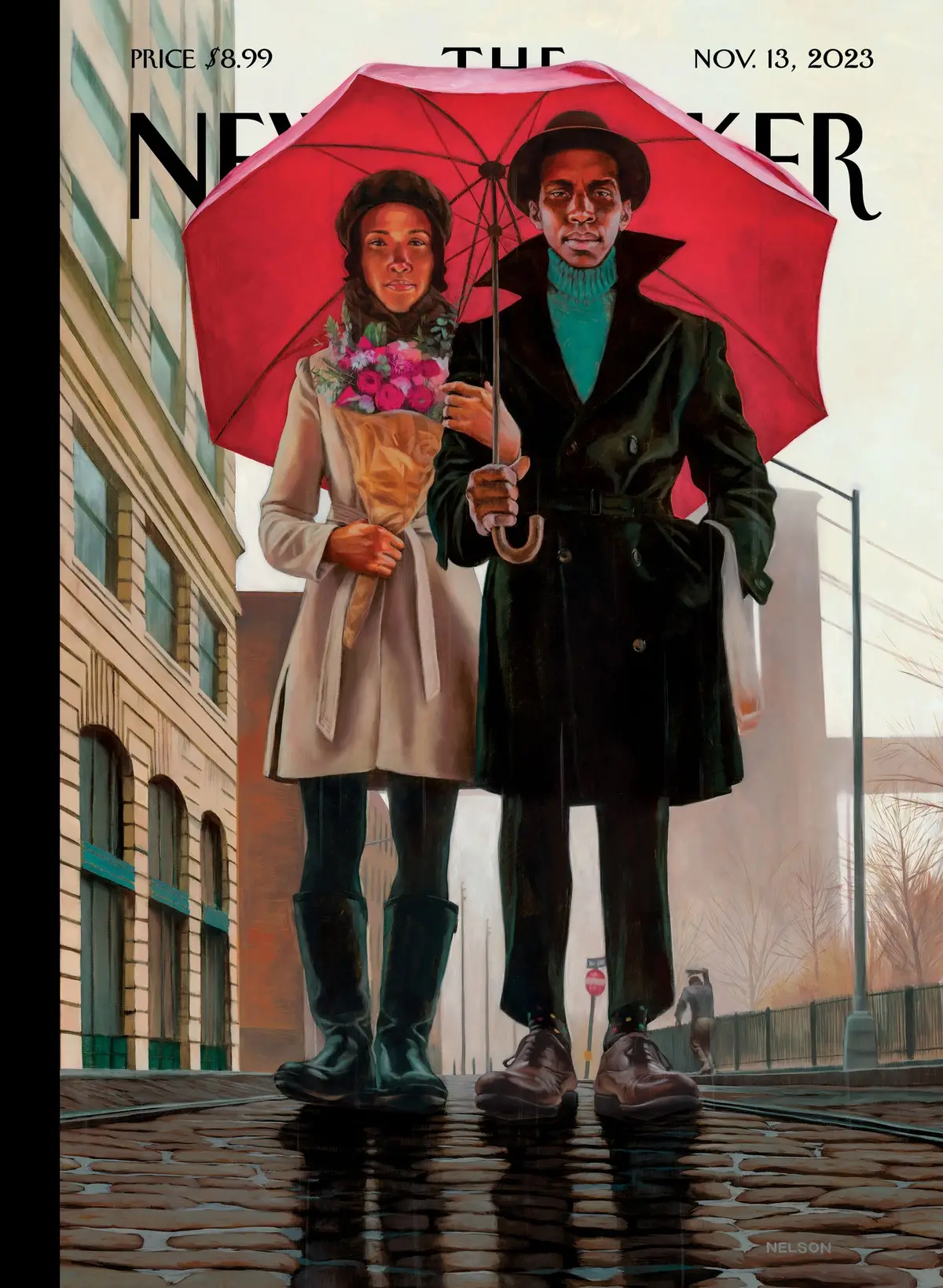 Обложка The New Yorker, 13 ноября 2023: Дамбо, художник Кадир Нельсон
