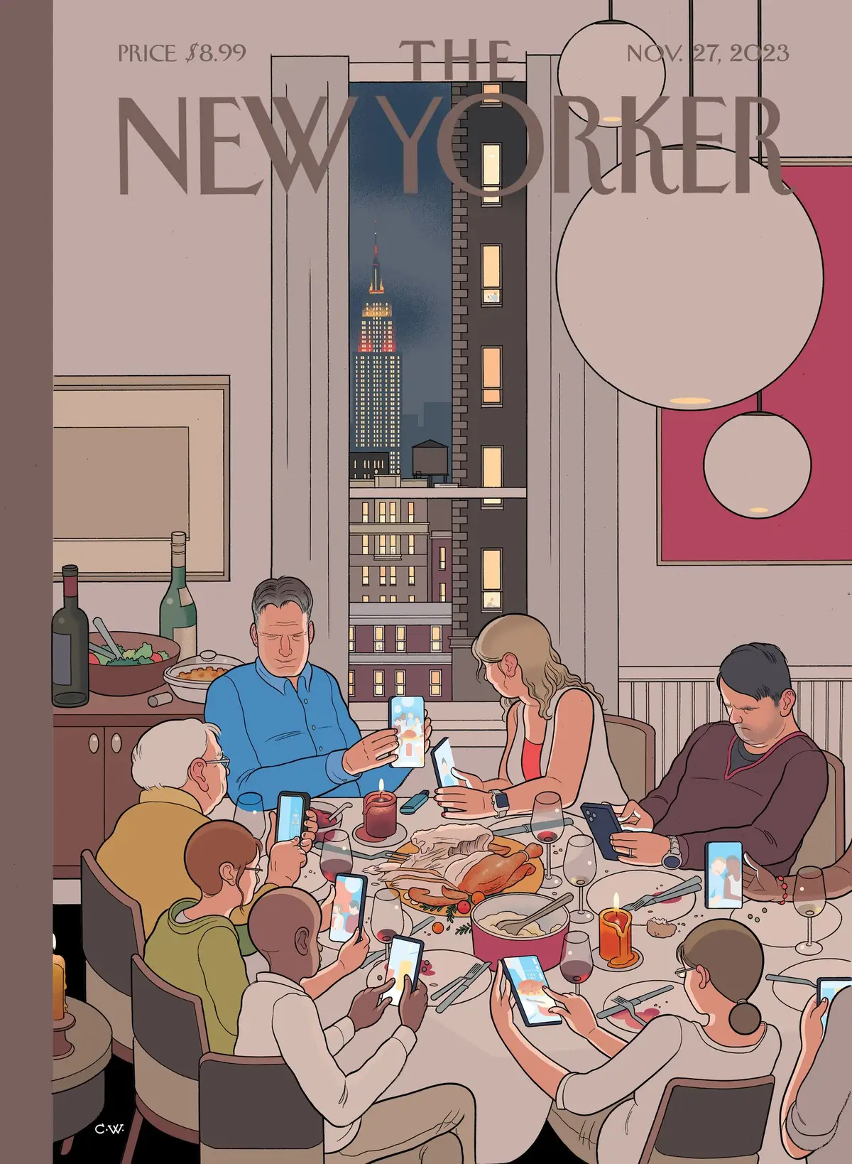 Обложка The New Yorker, 27 ноября 2023: Урожай, художник Крис Уэр