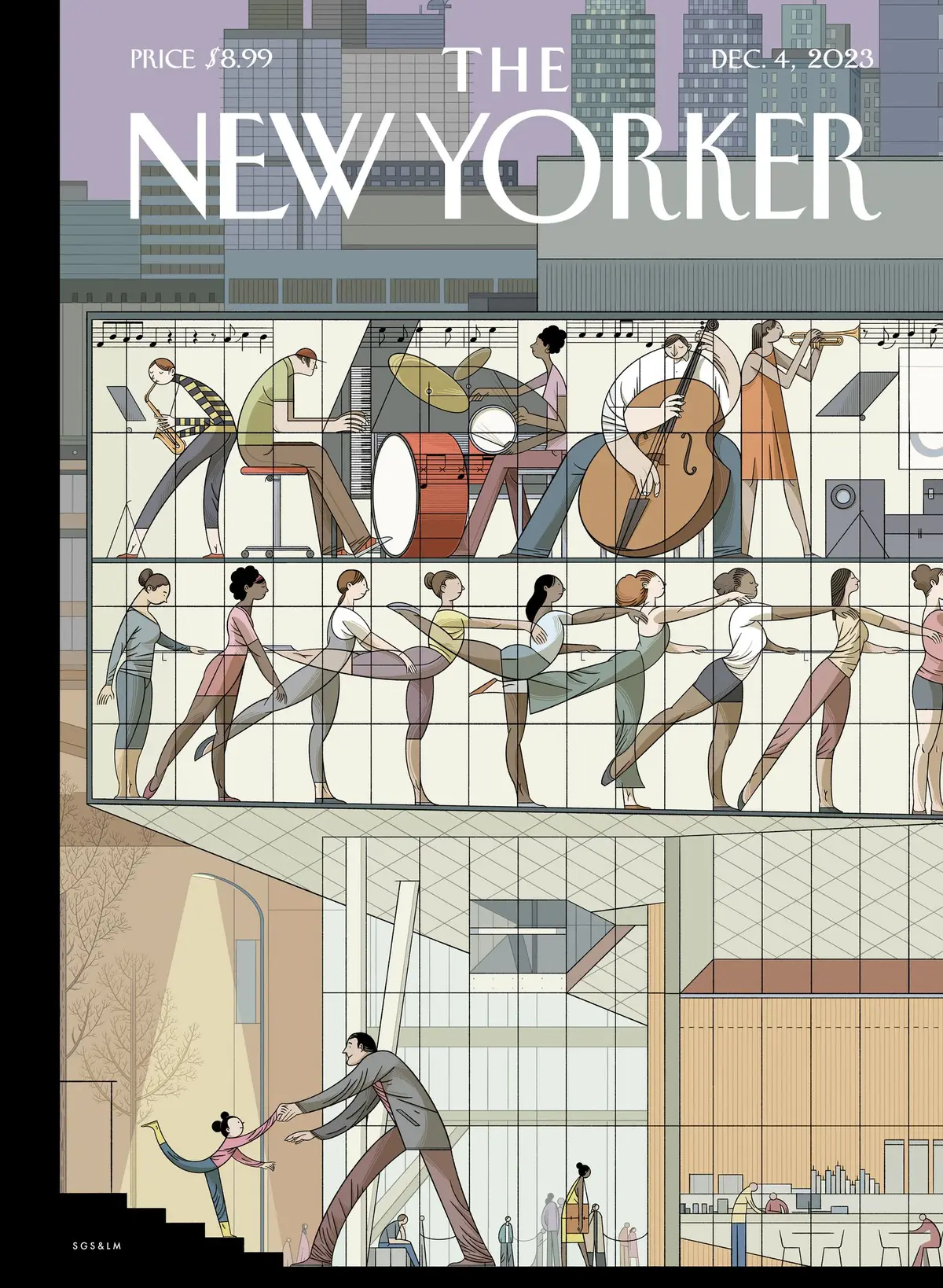 Обложка The New Yorker, 4 декабря 2023: Готов взлететь, художник Серхио Гарсия Санчес