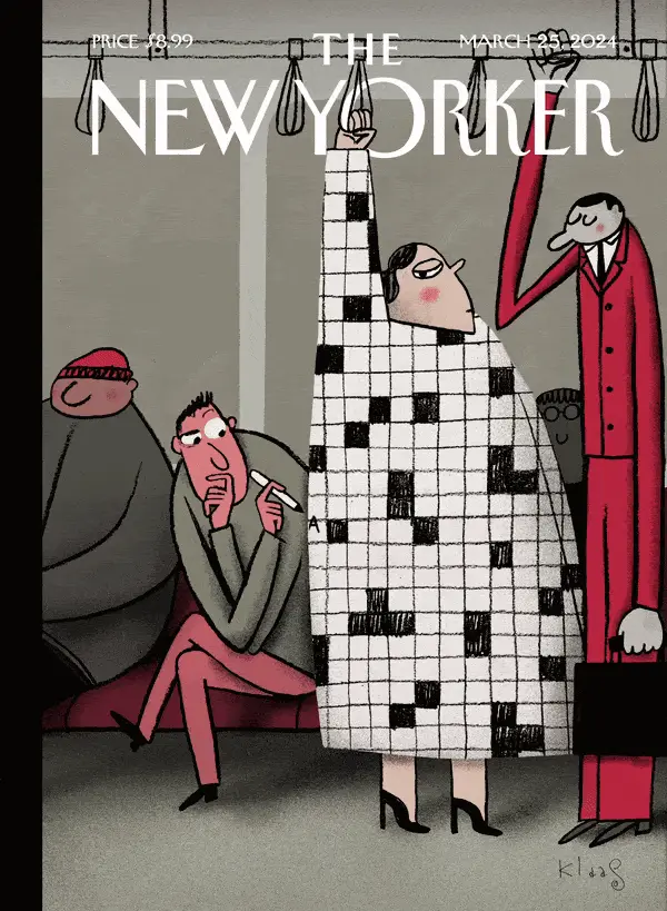 Обложка The New Yorker, 25 марта 2024: В сетке, художник Клас Верпланке