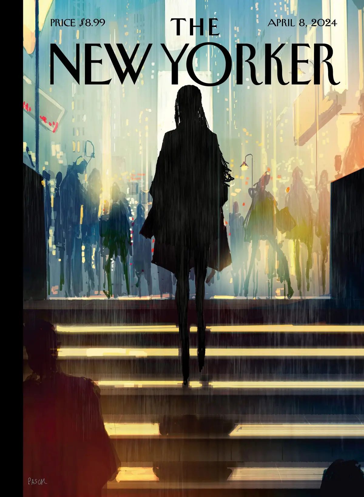 Обложка The New Yorker, 8 апреля 2024: К свету, художник Паскаль Кампьон