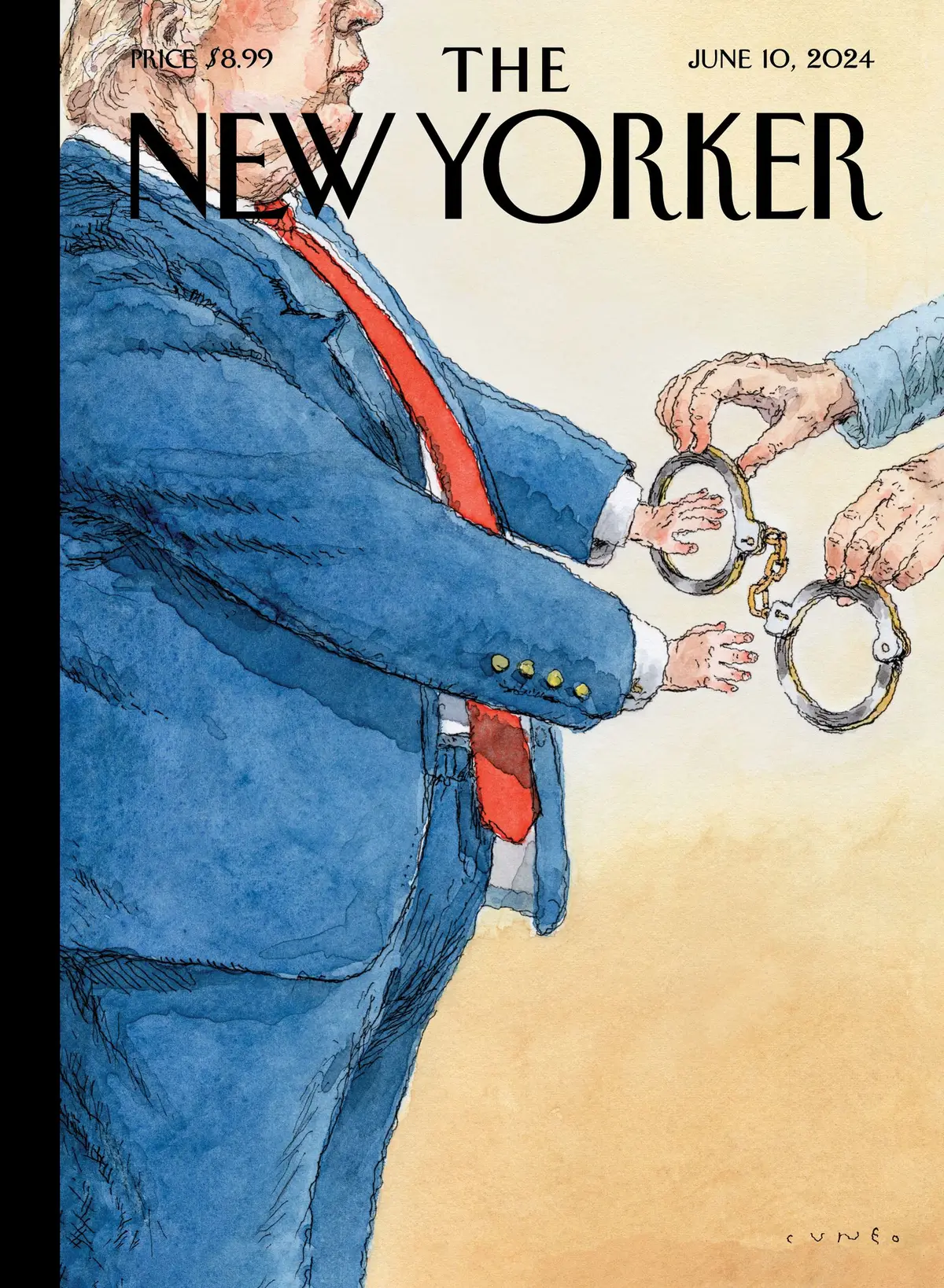 Обложка The New Yorker, 10 июня 2024: Человек убеждений, художник Джон Кунео