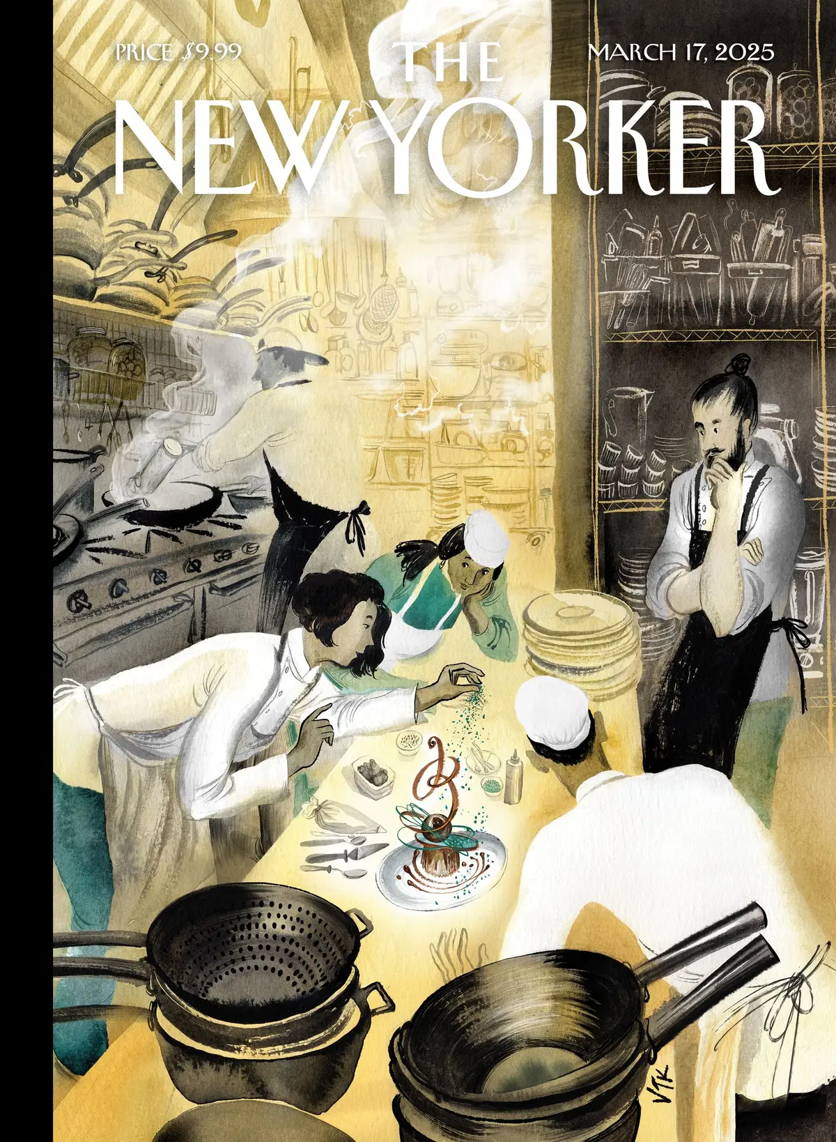 Обложка The New Yorker, 17 марта 2025: Шедевр, художник Виктория Тентлер-Крылова