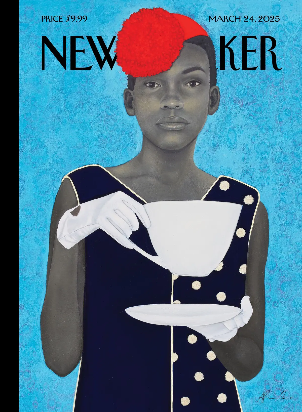 Обложка The New Yorker, 24 марта 2025: Мисс Всё (неподавленное избавление), художник Эми Шеральд