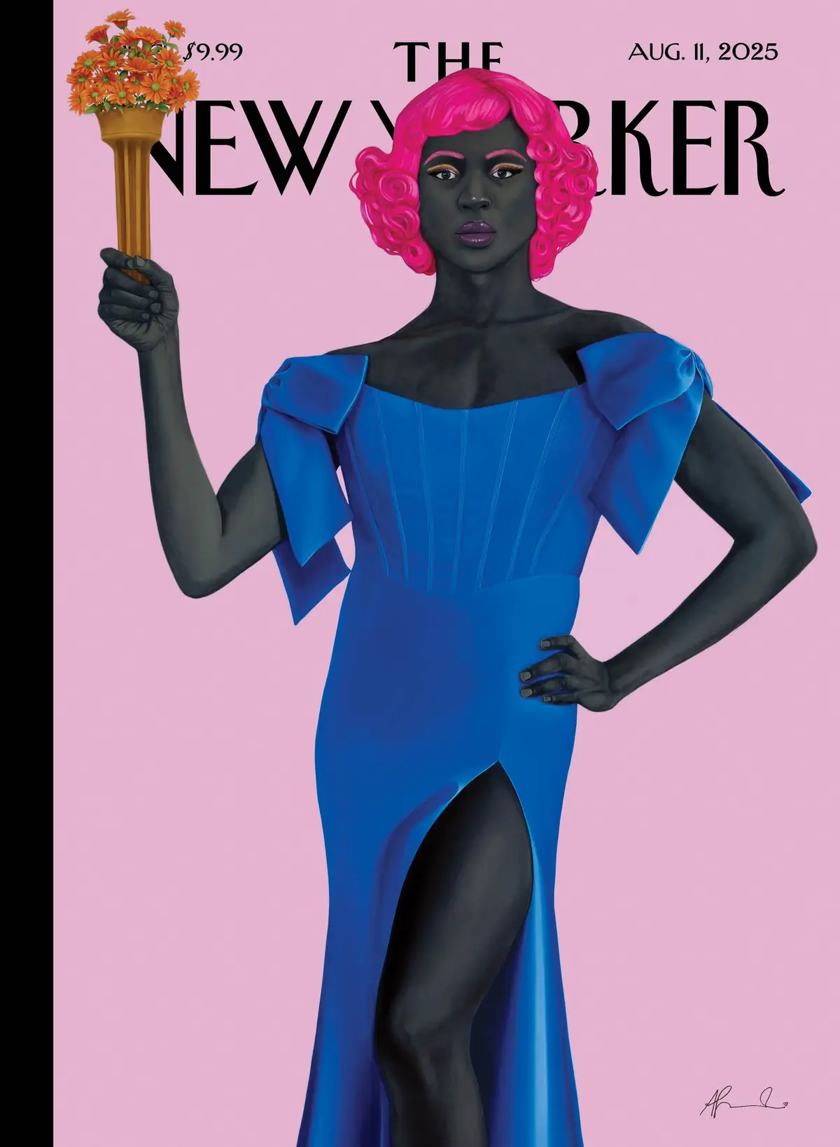 Обложка The New Yorker, 11 августа 2025: Свобода в преображении, художник Эми Шеральд