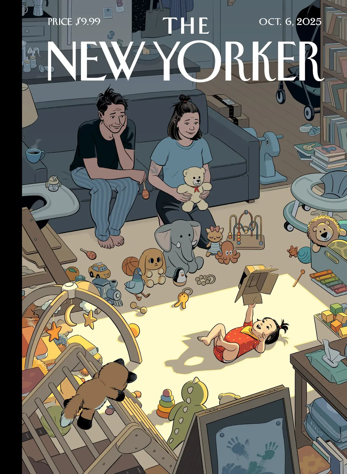 Обложка The New Yorker, 6 октября 2025: Свободная игра, художник Р. Кикуо Джонсон