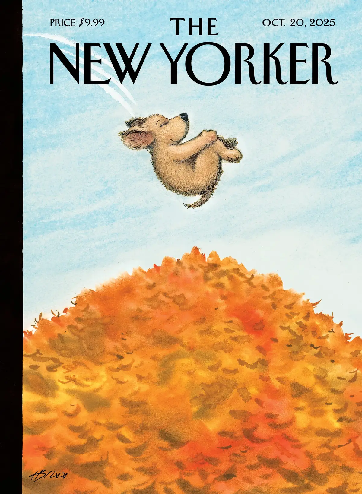 Обложка The New Yorker, 20 октября 2025: Бомбочкой, художник Гарри Блисс