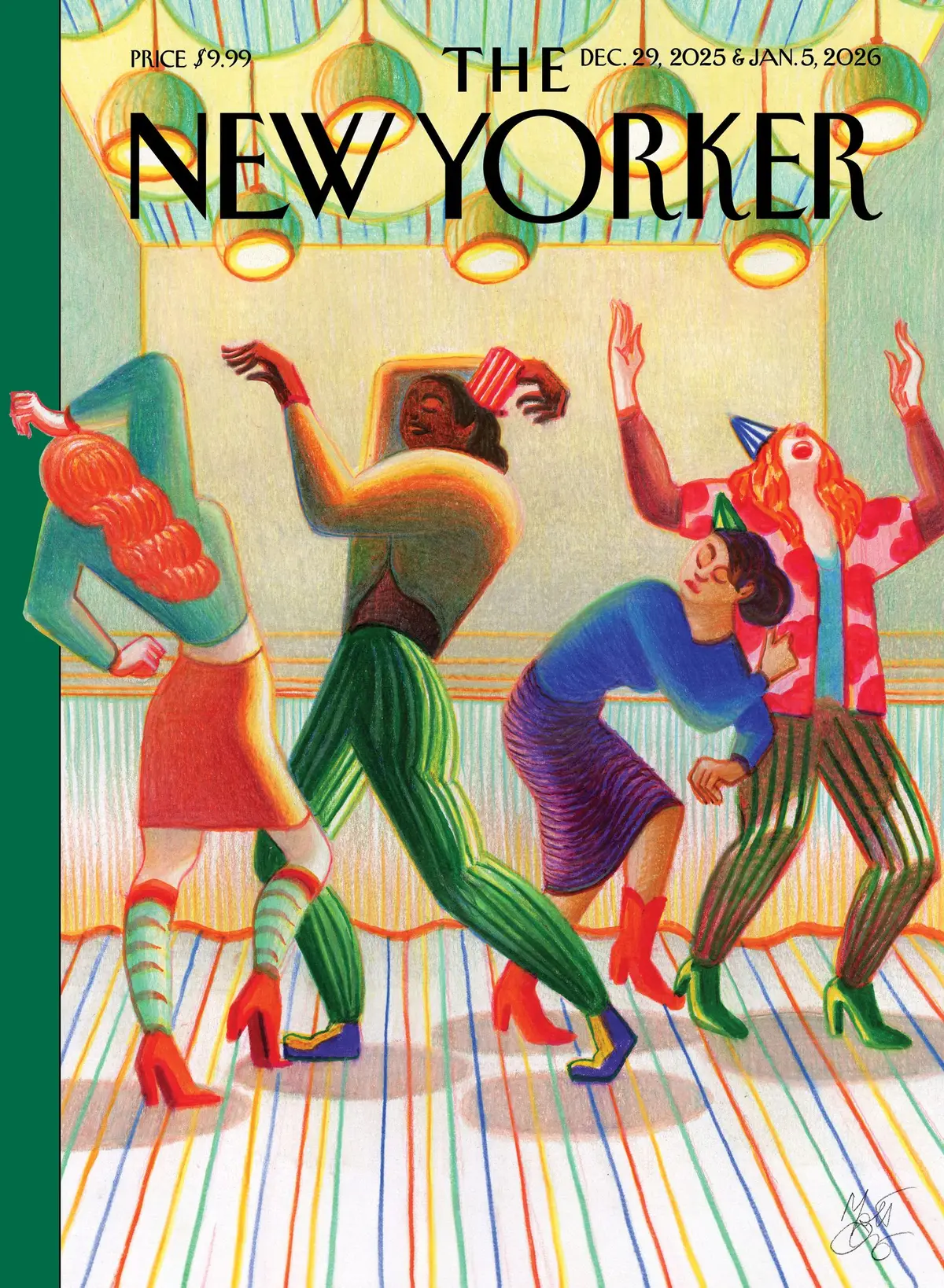 Обложка The New Yorker, 29 декабря 2025: Прощай, всё это, художник Лоренцо Маттотти