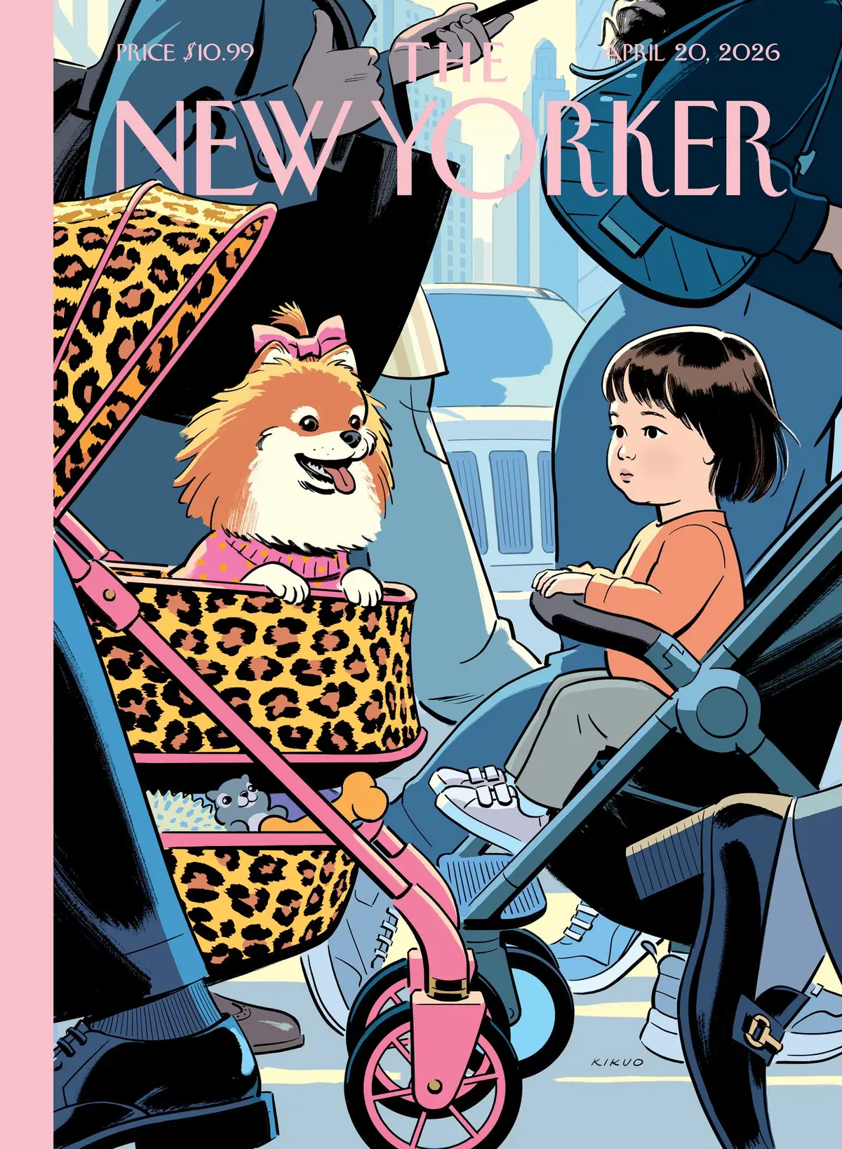 Обложка The New Yorker, 20 апреля 2026: Милое знакомство, художник Р. Кикуо Джонсон