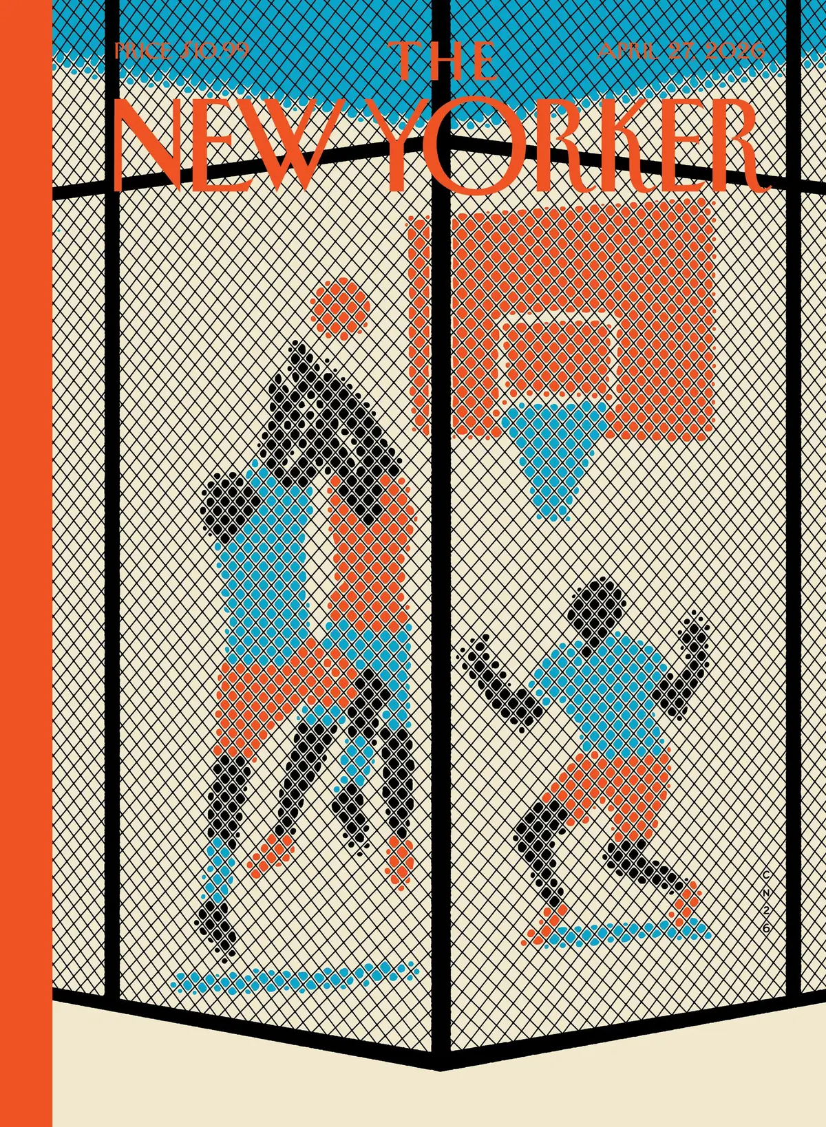 Обложка The New Yorker, 27 апреля 2026: Западная Четвёртая, художник Кристоф Ниман