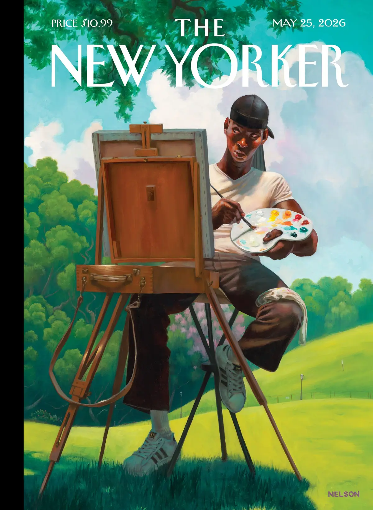 Обложка The New Yorker, 25 мая 2026: Пленэр, художник Кадир Нельсон