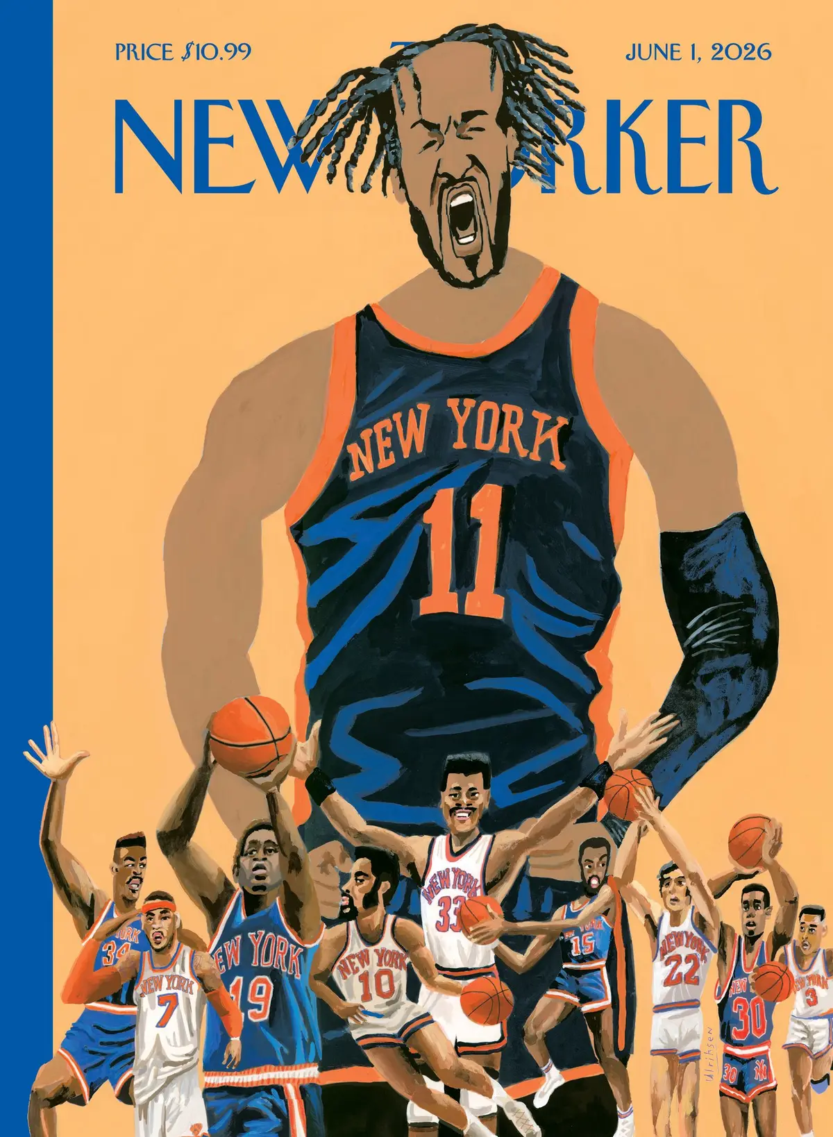 Обложка The New Yorker, 1 июня 2026: Короли Нью-Йорка, художник Марк Ульриксен