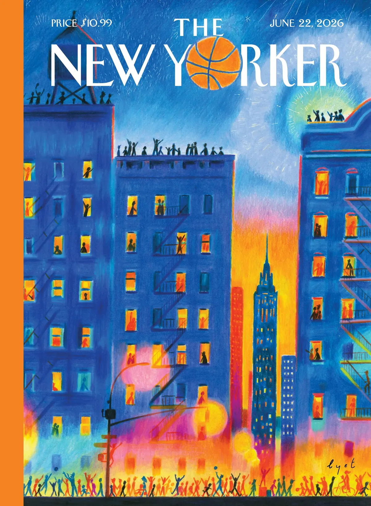 Обложка The New Yorker, 22 июня 2026: После возвращения, художник Пьер-Эмманюэль Лье