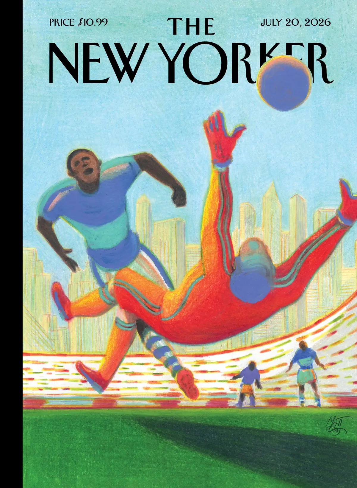 Обложка The New Yorker, 20 июля 2026: Красивая игра, художник Лоренцо Маттотти