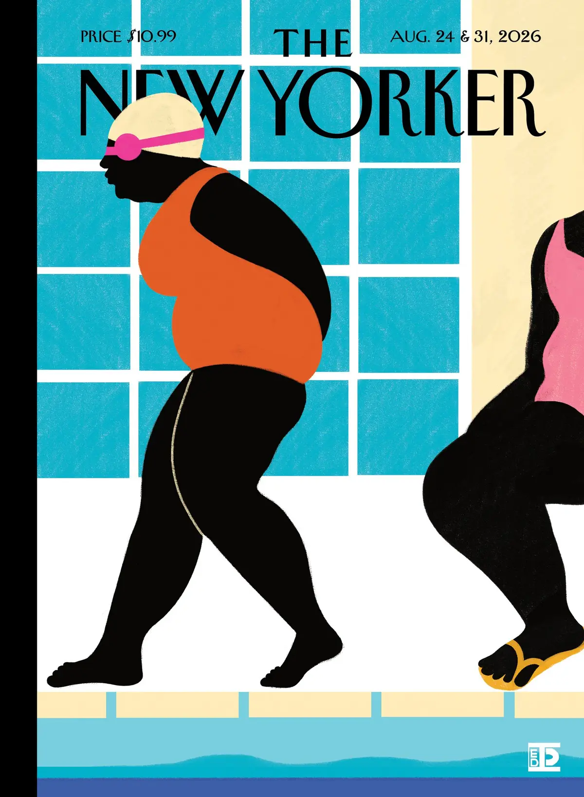 Обложка The New Yorker, 24 августа 2026: Перед прыжком, художник Диана Эхайта